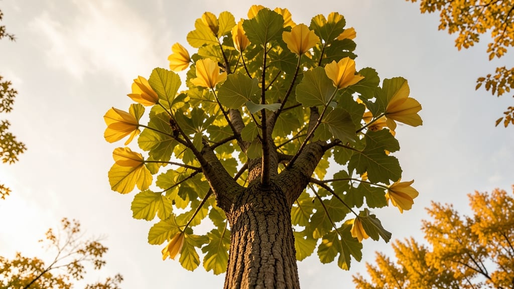 Tulip Tree with Yellow Flowers