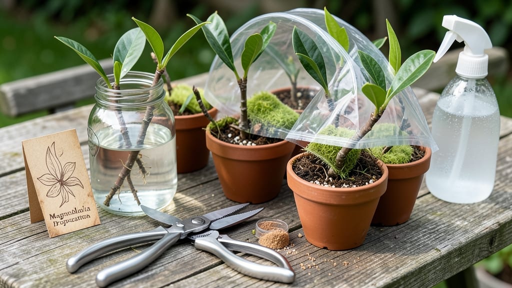 Magnolia Tree Cuttings: Cold-Stratified Root Growth in 3 Weeks