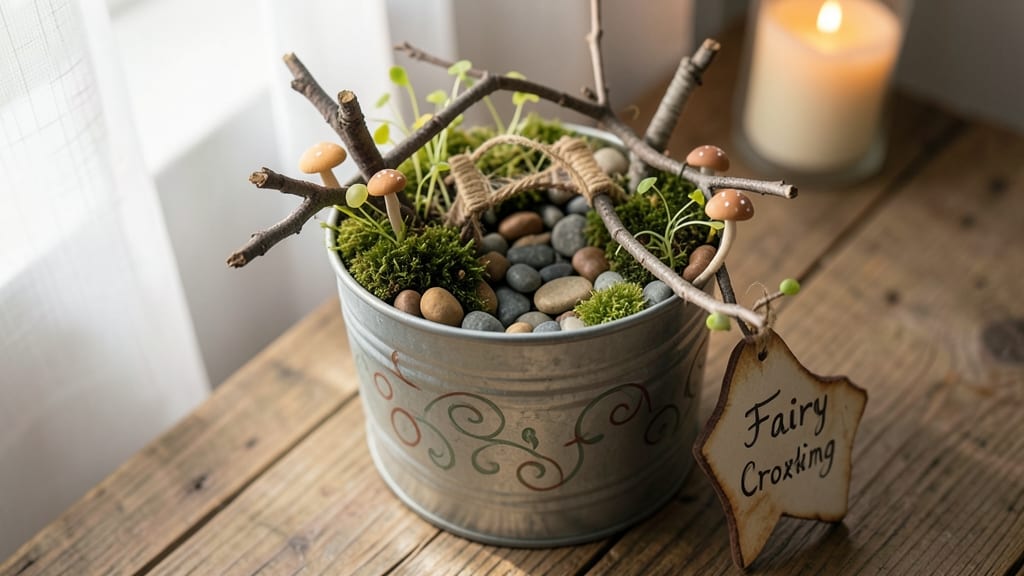 Tin Can Fairy Garden