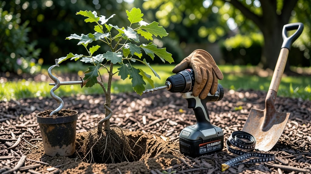 Tree Planting Auger for Drill: Precision Hole Digging for Strong Root Growth