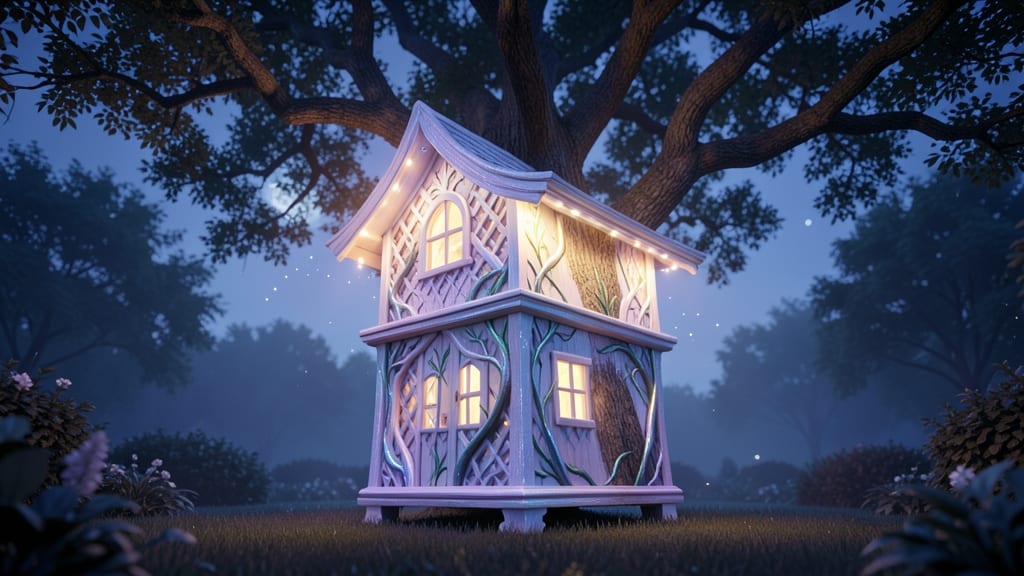 Glow-in-the-Dark Fairy Tree House