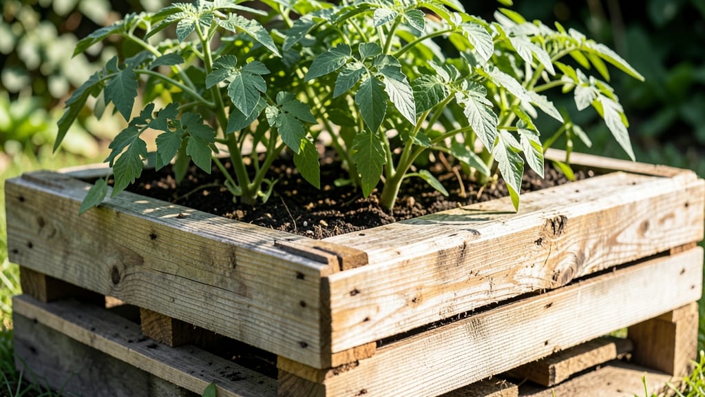 Pallet Wood Planter Boxes