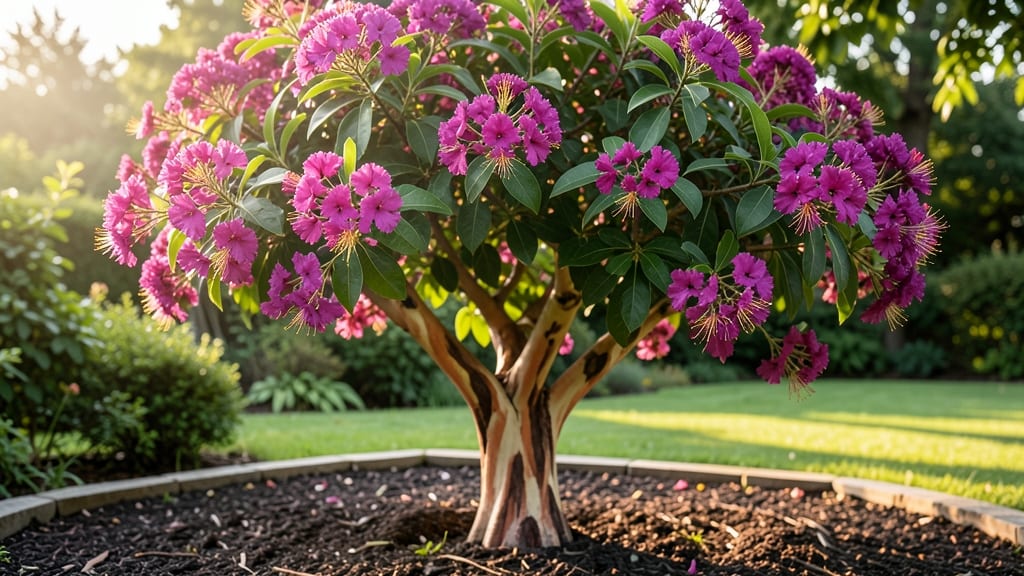 Tree With Purple Cluster Flowers: Year-Round Privacy Screen With Vibrant Color