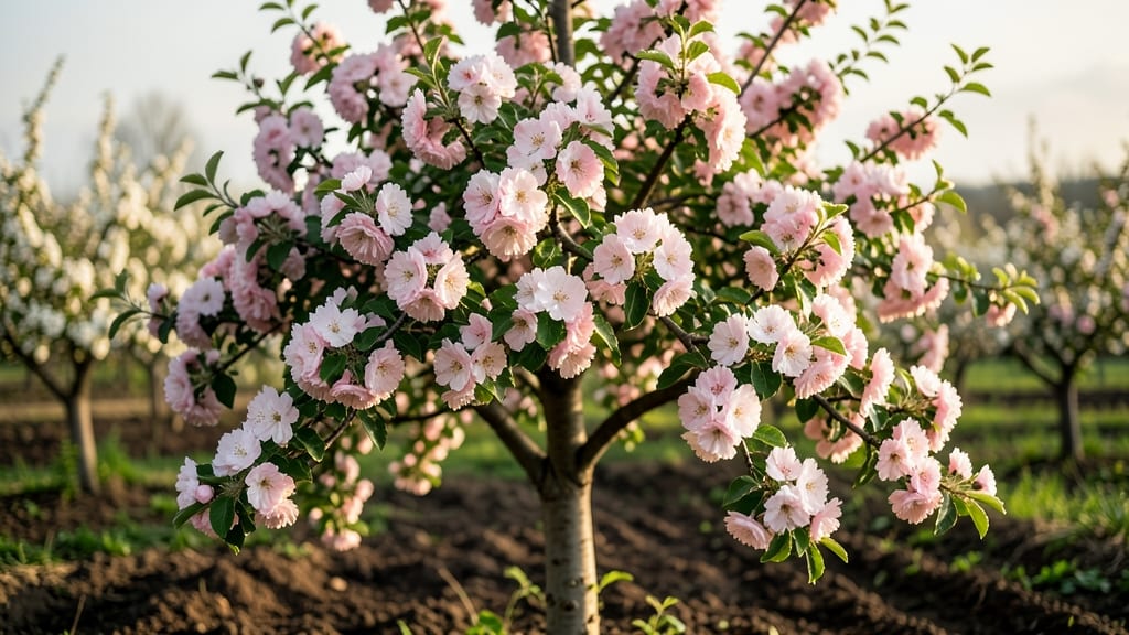 Gala Apple Tree Blossoms: Fragrant Spring Canopy in Full Bloom