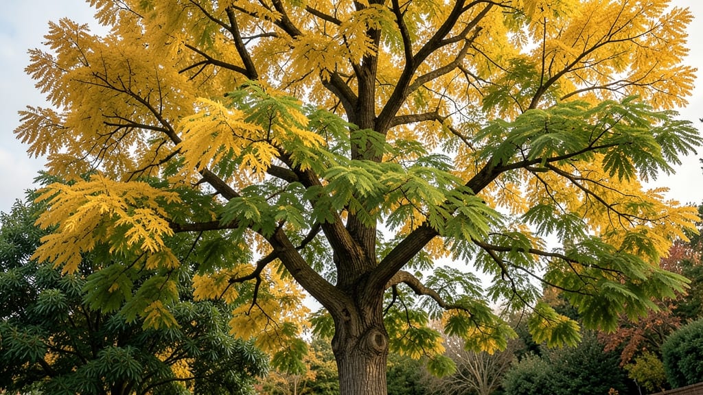 Ginkgo Biloba with Golden Fall Foliage