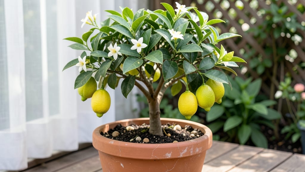 Small Lemon Tree in Pot: Year-Round Fruit with Precision Pruning