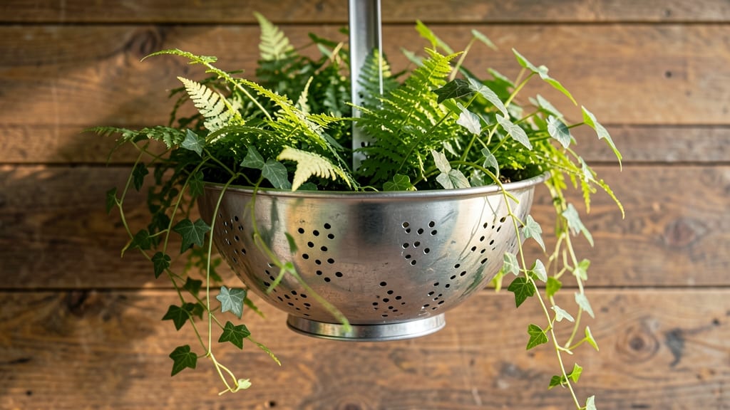 Colander Hanging Planters