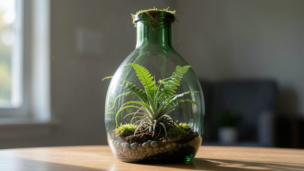 Wine Bottle Terrarium Planters