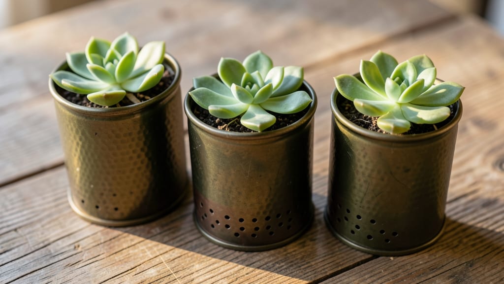 Tea Tin Succulent Planters