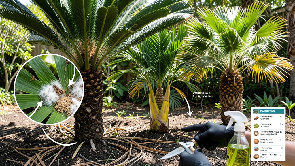 Palm Tree Pest Control: Natural Solutions for Leaf Spot, Mealybugs & More