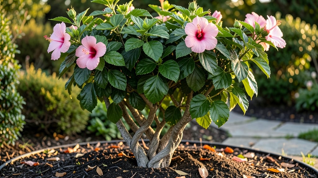 Hibiscus Braided Tree Height: Control Growth in 3-5 Feet with Pruning Tricks