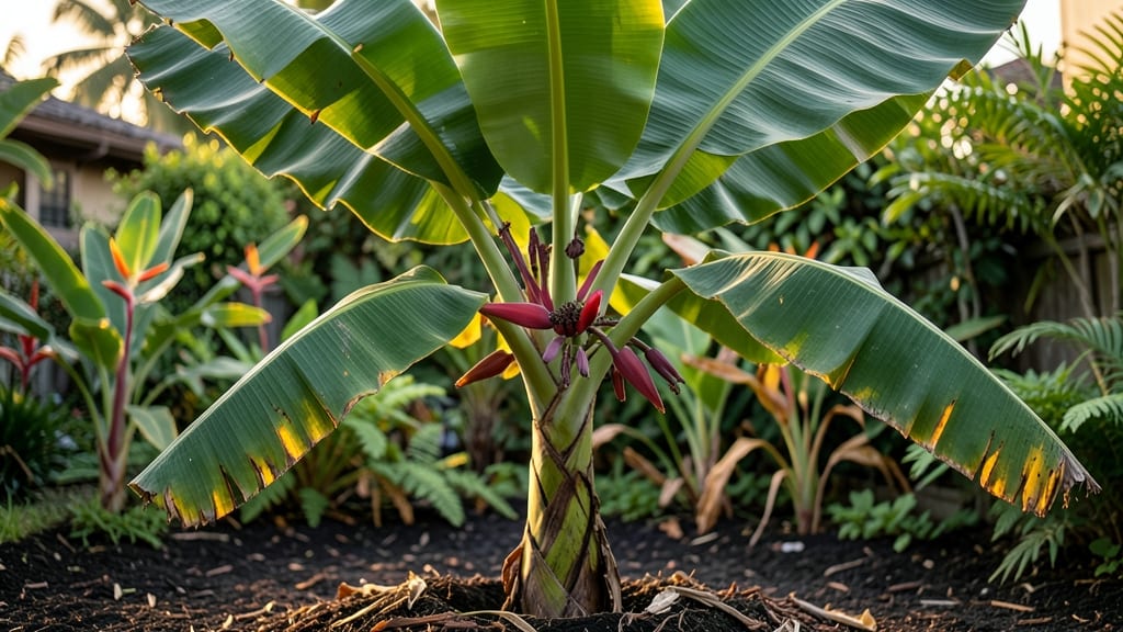Banana Tree In Yard: Tropical Privacy Screen That Thrives Year-Round