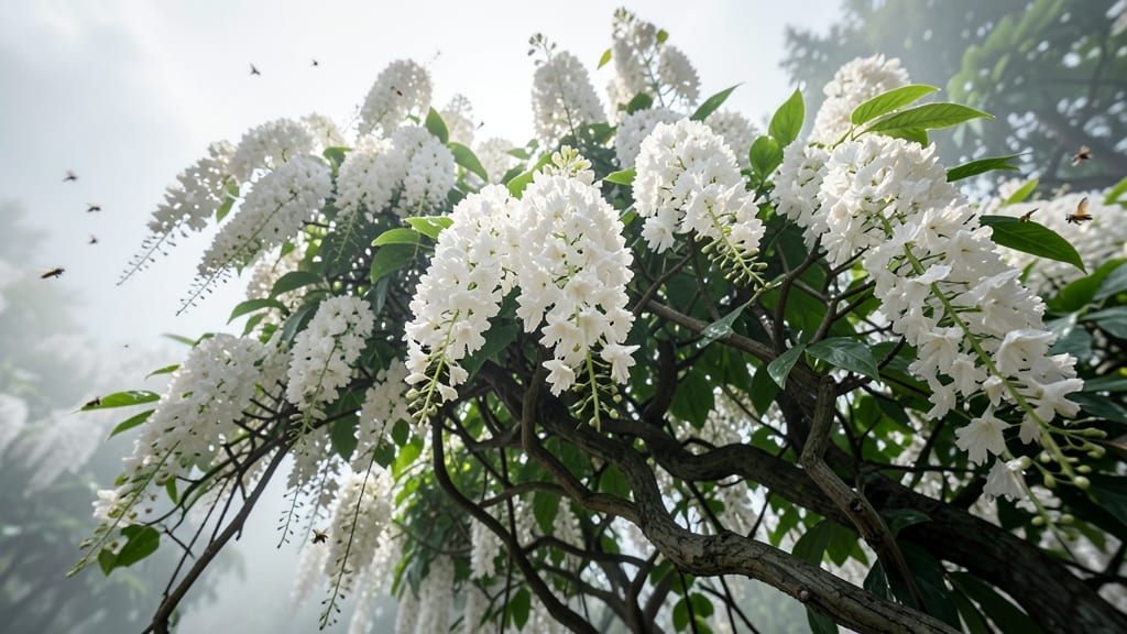 Alba Wisteria (Wisteria floribunda)